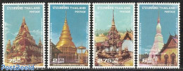 Thailand 1978 Letter Week, Pagodes 4v, Mint NH - Thaïlande