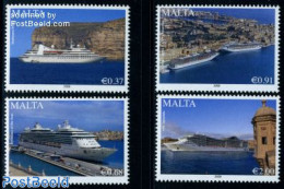 Malta 2009 Cruise Ships 4v, Mint NH, Transport - Ships And Boats - Barche