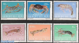 Mozambique 1981 Crabs, Marine Life 6v, Mint NH, Nature - Crabs And Lobsters - Mozambique