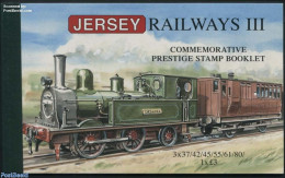Jersey 2009 Railways Prestige Booklet, Mint NH, Transport - Stamp Booklets - Railways - Sin Clasificación