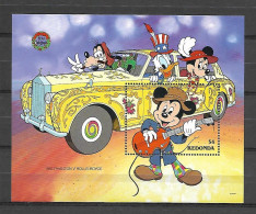 Disney Redonda 1990 Phanton V Rolls-Royce 1965 MS MNH - Disney