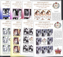 Saint Vincent 2006 Queen Elizabeth 80th Birthday 8 M/s, Mint NH, History - Kings & Queens (Royalty) - Familles Royales