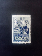 FRANCE LIBRE . 1943.  "AIDE Aux RESISTANTS" N° 6A. NEUF++ . Côte YT 2023 : 35,00 € - Befreiung