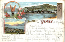 Souvenir De Vevey - Litho - Vevey