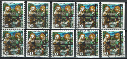 België OBP 3865 - Zegels Uit Boekje B97 - Kerstmis, Glasraam - Used Stamps