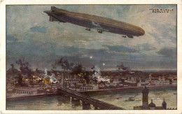 Luftschiff Schütte Lanz Bombardiert Warschau - Zeppeline