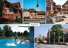 13594822 Buelach ZH Fachwerkhaeuser Brunnen Schwimmbad  Buelach ZH - Autres & Non Classés