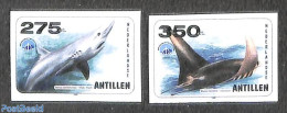 Netherlands Antilles 1998 Fish 2v, Imperforated, Mint NH, Nature - Fish - Vissen