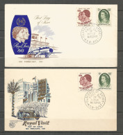 COVERS Australia FDC 1963 Royal Visit - Lettres & Documents