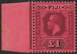 1914 Fiji George V 1£ Purple And Black/red Sm MNH SG N. 137 - Altri & Non Classificati