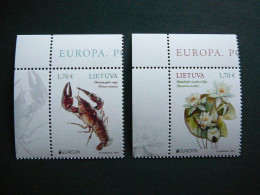 Europa CEPT. Crayfish, Water Lily # Lietuva Litauen Lituanie Litouwen Lithuania # 2024 MNH #2 - Lituanie