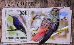 Central Africa 2019 Hummingbirds S/s, Mint NH, Nature - Birds - Hummingbirds - Centrafricaine (République)