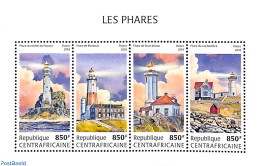 Central Africa 2018 Lighthouses 4v M/s, Mint NH, Various - Lighthouses & Safety At Sea - Vuurtorens