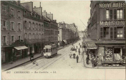 Cherbourg - Rue Gambetia - Tramway - Cherbourg