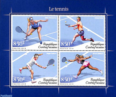 Central Africa 2018 Tennis 4v M/s, Mint NH, Sport - Tennis - Tennis