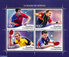 Central Africa 2018 Table Tennis 4v M/s, Mint NH, Sport - Table Tennis - Tafeltennis