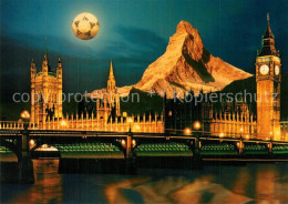 13590438 Zermatt VS Euro Kick Winterthur Nr. 5 Fussballmond Matterhorn Nachtaufn - Other & Unclassified