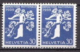 Switzerland MNH Stamp In Pair, French Inscription - Philatelic Exhibitions