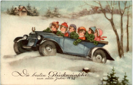 Neujahr - Kinder Im Auto - Nouvel An