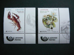 Europa CEPT. Crayfish, Water Lily # Lietuva Litauen Lituanie Litouwen Lithuania # 2024 MNH #2 - Lituania