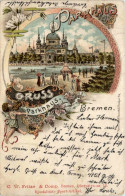 Gruss Parkhaus Bremen - Litho - Bremen