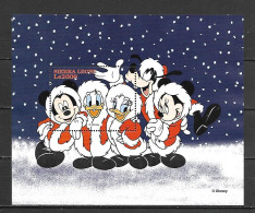 Disney Sierra Leone 1997 Christmas MS #2 MNH - Disney