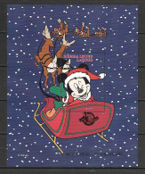 Disney Sierra Leone 1998 Christmas W Ovp MS #1 MNH - Disney