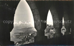 13569434 Glion Vue Sur Montreux Depuis La Terrasse De L'eglise Glion - Autres & Non Classés