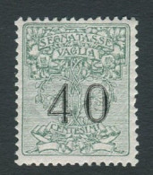 REGNO 1924 SEGNATASSE PER VAGLIA 40 C. ** MNH CENTRATO - Tax On Money Orders