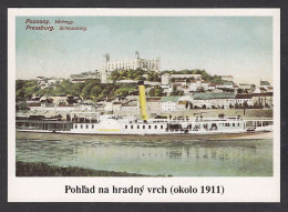 113393/ BRATISLAVA, View Of The Castle Hill, Pohľad Na Hradný Vrch, From An Old Postcard Around 1911 - Slowakei