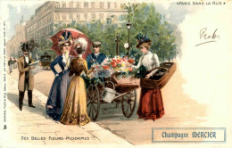 Paris - Champagne Mercier - Litho - Advertising