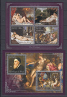 Benin 2013 - Peinture - D'art Erotique - TITIEN - BL + BF  - MNH - Nus