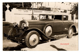 CARTE-PHOTO VOITURE ANCIENNE- HISPANO-SUIZA - Photo MATESCO NICE-35 Avenue Désambroie - Passenger Cars