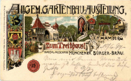 Hamburg - Allgem. Gartenbau Ausstellung - Litho - Sonstige & Ohne Zuordnung