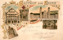 13566770 Einsiedeln SZ Gasthof Zur Krone Kirche Kloster Liebfrauenbrunnen Einsie - Autres & Non Classés
