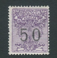 REGNO 1924 SEGNATASSE PER VAGLIA 50 C. ** MNH - Tax On Money Orders