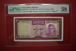 Banknotes Iran 100 Rials  Issue 1971-1973 PMG 58 - Irán