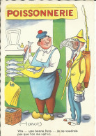 POISSONNERIE , Vite ... Une Bonne Livre ... Je Ne Voudrais Pas Que L'on Me Voit Ici. , 1966 , Illustration D'arot , µ - Shopkeepers