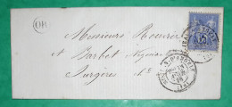 N°78 SAGE CAD TYPE 17 ST JEAN D'ANGELY CHARENTE INFERIEURE OR ORIGINE RURALE STE MARGUERITE DE VARAIZE POUR SURGERES - Bahnpost