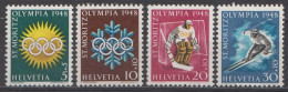 Switzerland MNH Set - Winter 1948: St. Moritz