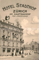 13559824 Zuerich ZH Hotel Stadthof Zuerich ZH - Autres & Non Classés