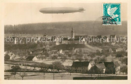 13559798 Bischofszell Panorama Mit Zeppelin Bischofszell - Autres & Non Classés