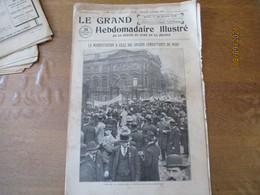 LE GRAND HEBDOMADAIRE ILLUSTRE DU NORD 12 OCTOBRE 1924 LILLE MANIFESTATION DES ANCIENS COMBATTANTS,SALON DE L'AUTOMOBILE - Otros & Sin Clasificación