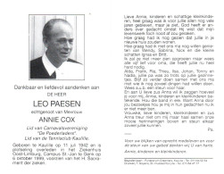 Leo Paesen (1942-1999) - Devotieprenten