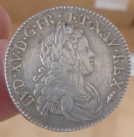 1/2 Ecu France Et Navarre De Louis XV 1719 X (Amiens) - 1715-1774 Luigi XV Il Beneamato