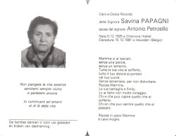 Savina Papagni (1925-1991) - Devotion Images