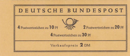 BRD  Markenheftchen 12 Bu I RLV V, Postfrisch **, Brandenburger Tor, 1967 - 1951-1970