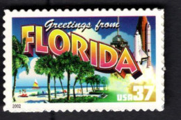 2017229153  2002 SCOTT 3704 (XX) POSTFRIS MINT NEVER HINGED GREETINGS FROM AMERICA - FLORIDA - Nuovi