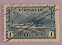 CANADA YT 218 OBLITÉRÉ "DESTROYER IROQUOIS" ANNÉES 1943/1948 - Used Stamps