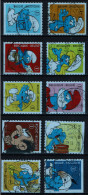 België OBP 3814/3823 - Zegels Uit Boekje B95 - Smurfen - Used Stamps